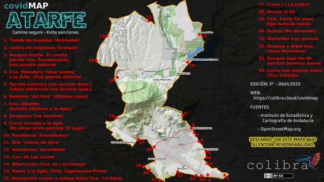 Covidmap de Atarfe (Granada).