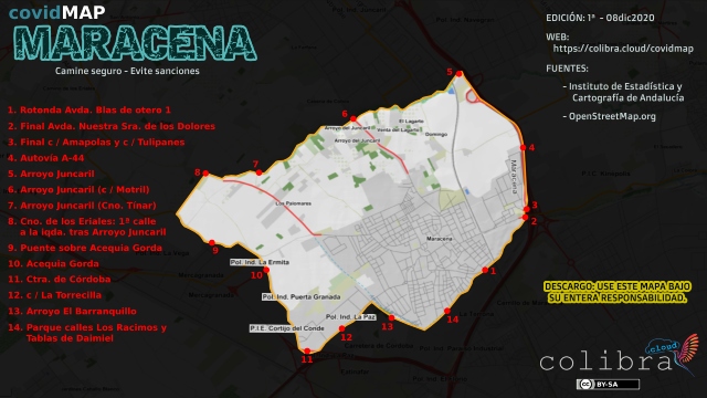 CovidMap de Maracena (Granada).