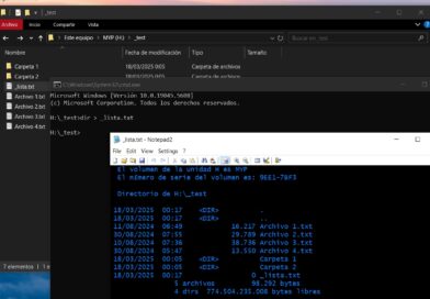 Windows: Obtener listado de archivos y carpetas (en .txt)